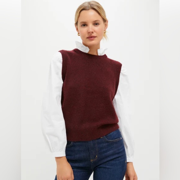 NWOT Tuckernuck Winetasting Ella Sweater Blouse - Picture 1 of 5